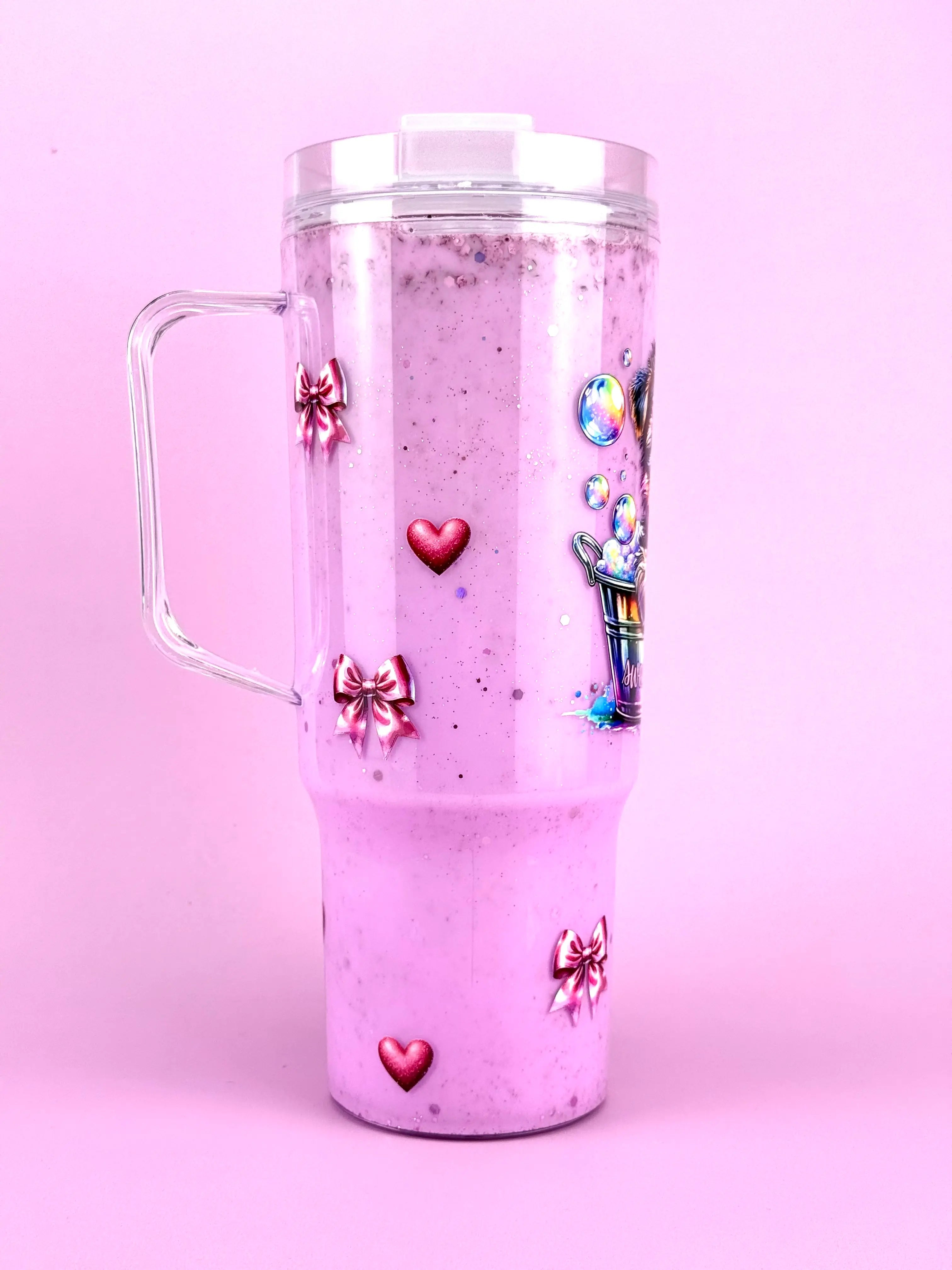 Sweet Dog Mama Gift Snow Globe Cup 24oz side