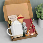 Sweet Moments Gift Box for Loved Ones, Friends & Colleagues – Hot Cocoa, Mug, Notebook & Treats, Perfect Thinking of You Gift
