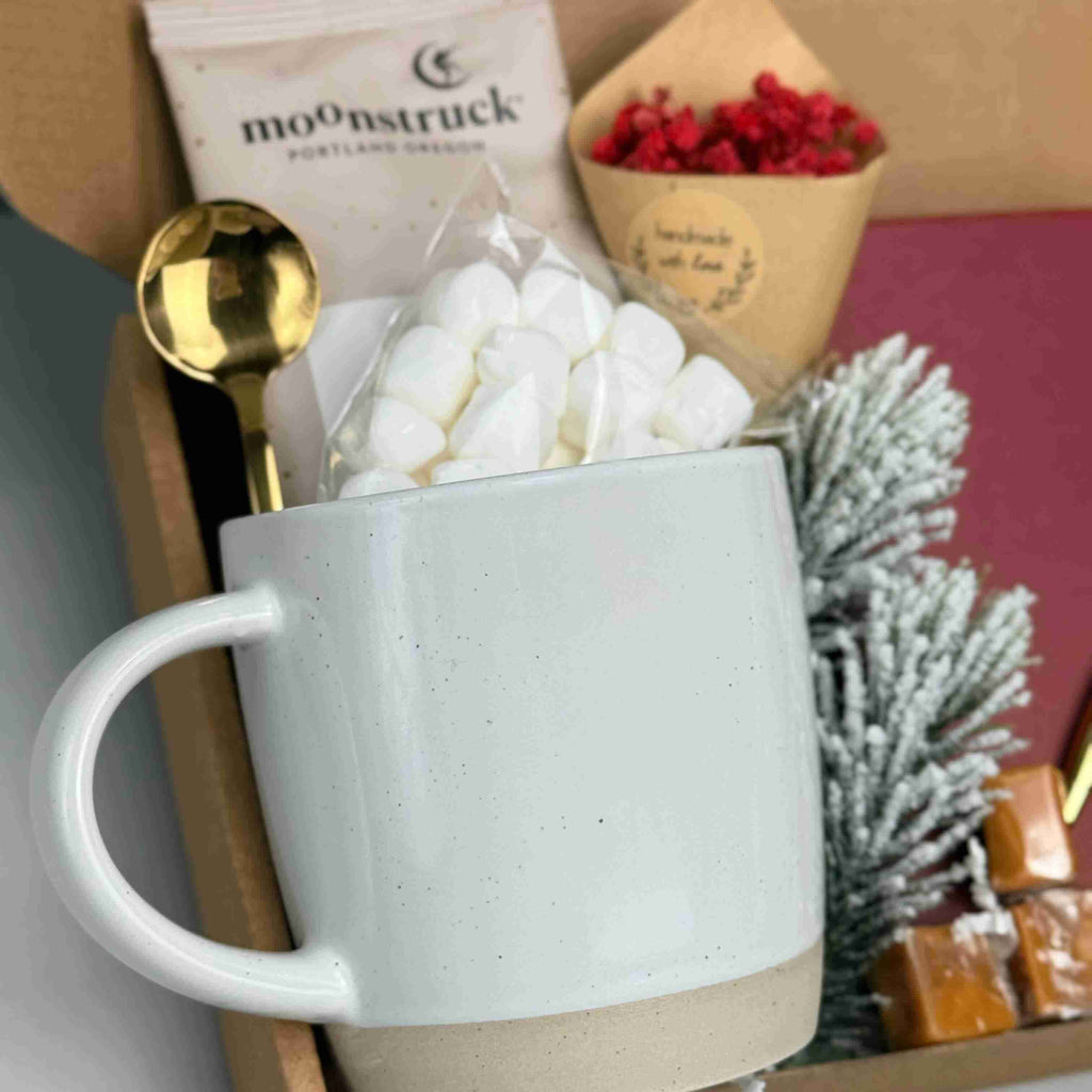 Sweet Moments Gift Box for Loved Ones, Friends & Colleagues – Hot Cocoa, Mug, Notebook & Treats, Perfect Thinking of You Gift 7852