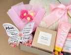 Thoughtful Mother’s Day Gift Box | Blanket, Crochet Flowers, Mug, Cookies, Tea 3