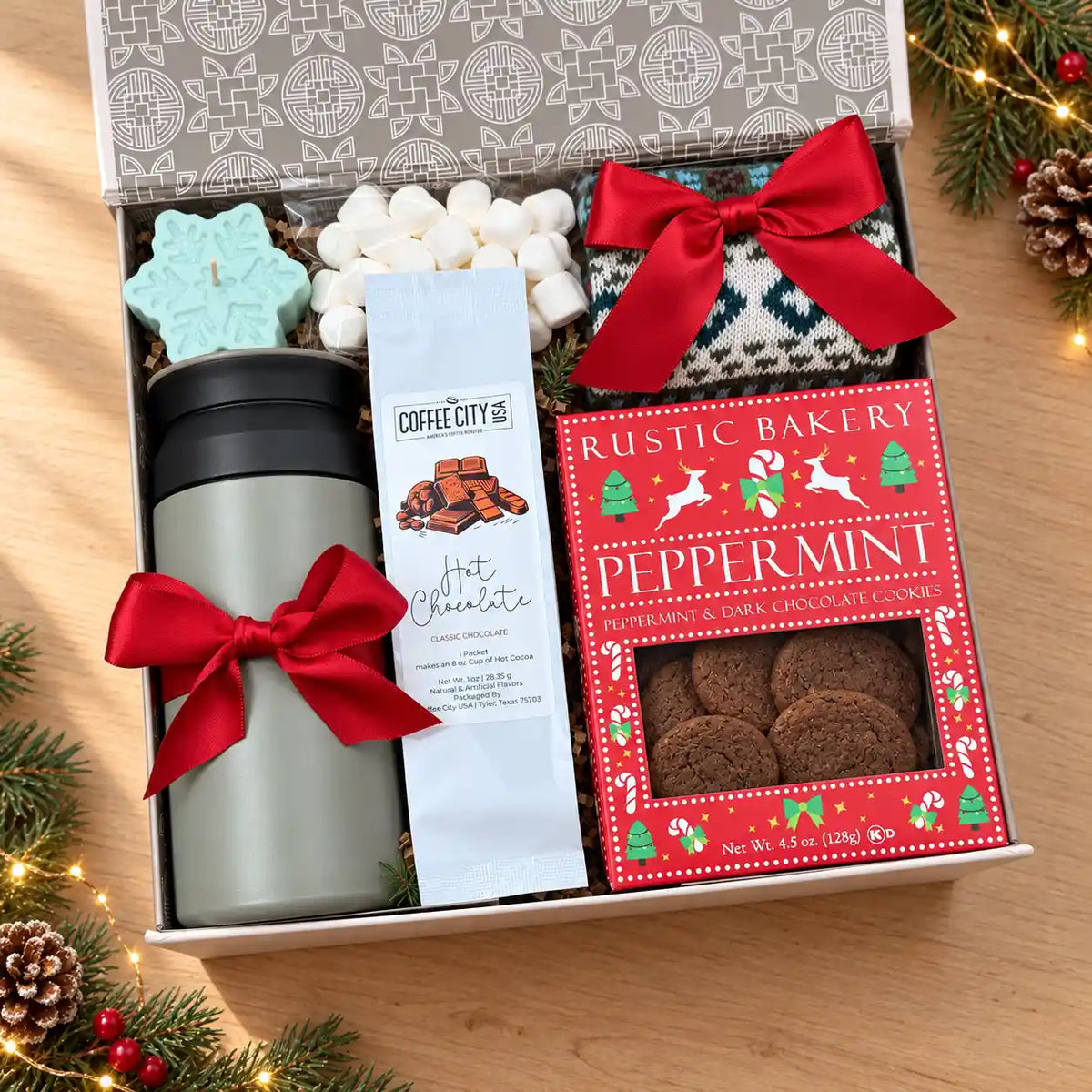 Warm Wishes Unique Christmas Gift Basket