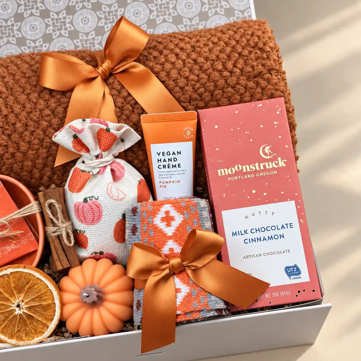 Women's Thanksgiving Gift Basket Fall Comfort Pumpkin 3