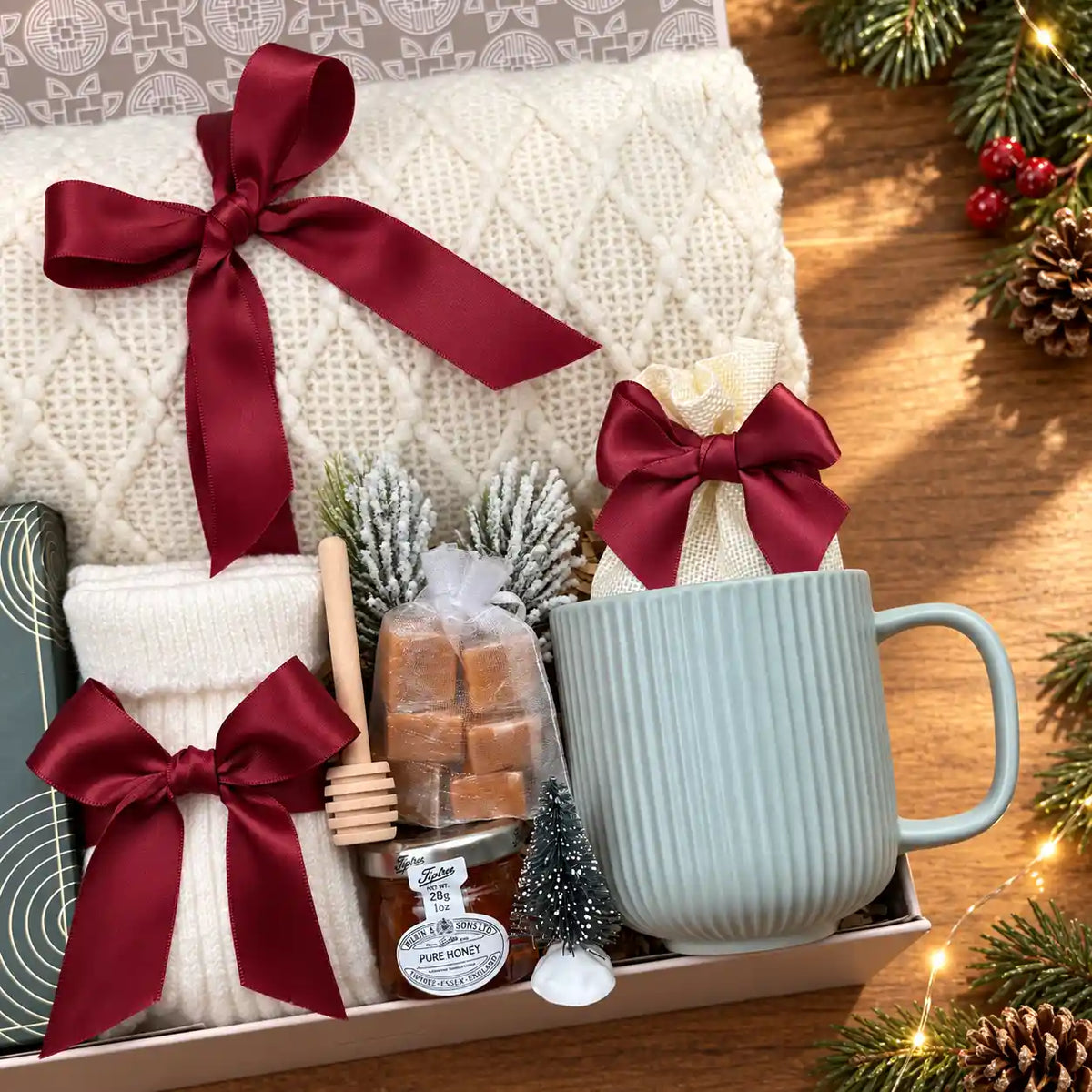 Women's Warm Winter Christmas Gift Basket 3