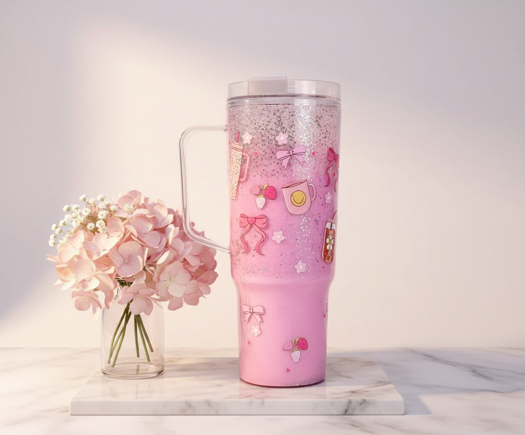 Flower Bow Gift Snow Globe Cup lifestyle image