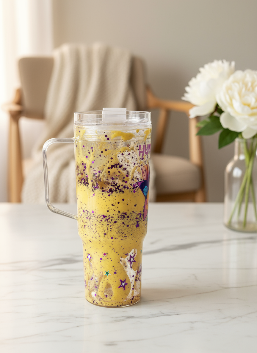 Golden Lava Drill Tumbler