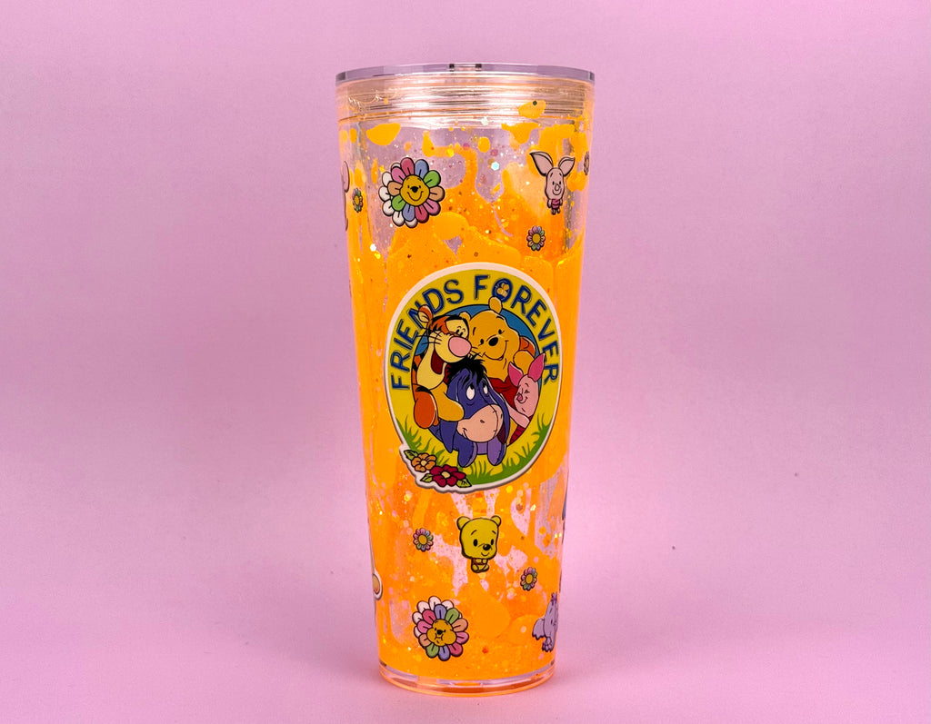 innie the Pooh & Pals Lava Drip Snow Globe Cup 24oz