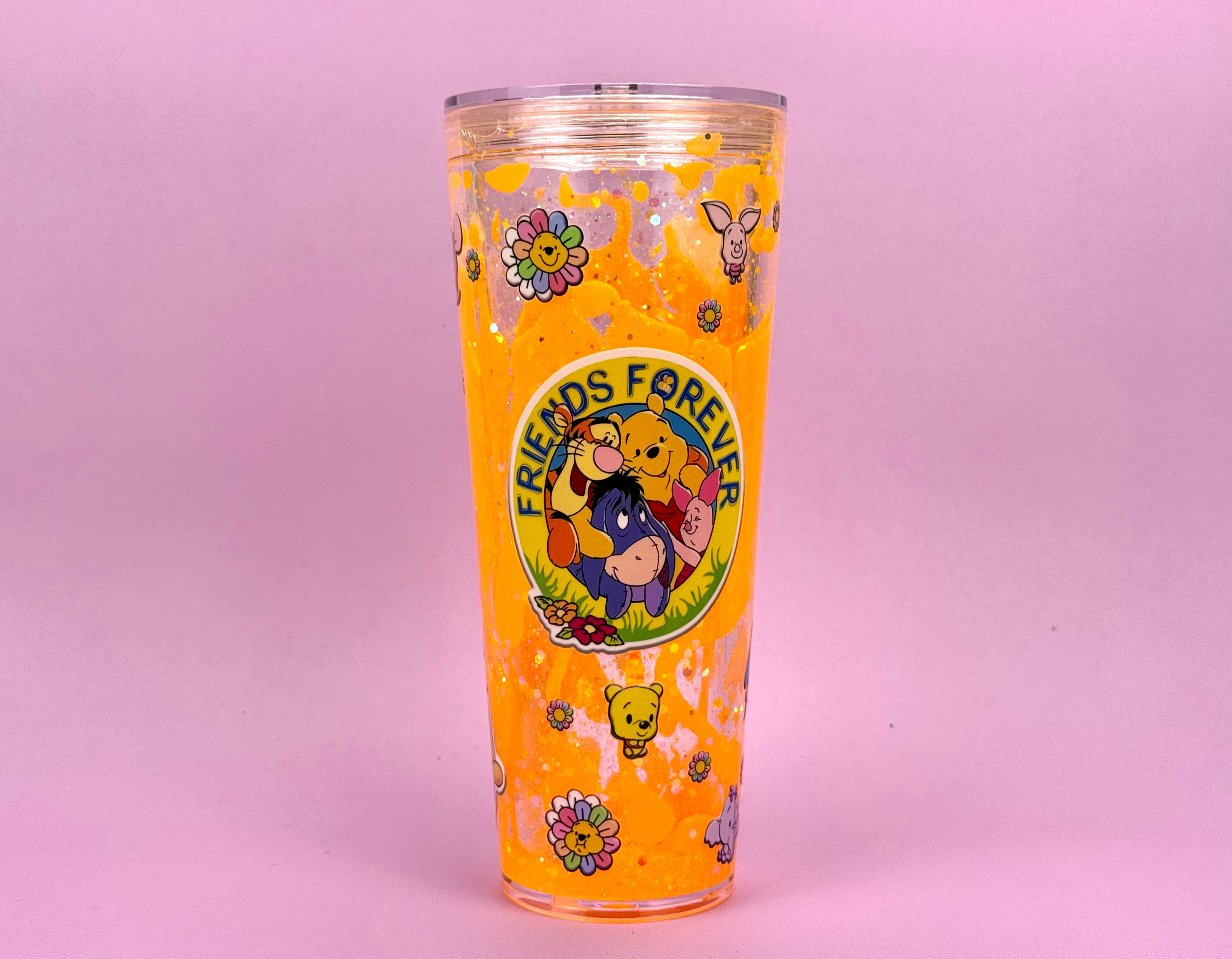 innie the Pooh & Pals Lava Drip Snow Globe Cup 24oz