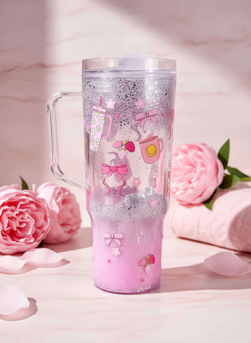 Pink Lava Drill Tumbler