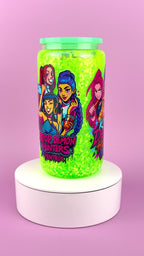 Keypop Demov Hunters Glass Cup 16oz — Lid & Straw