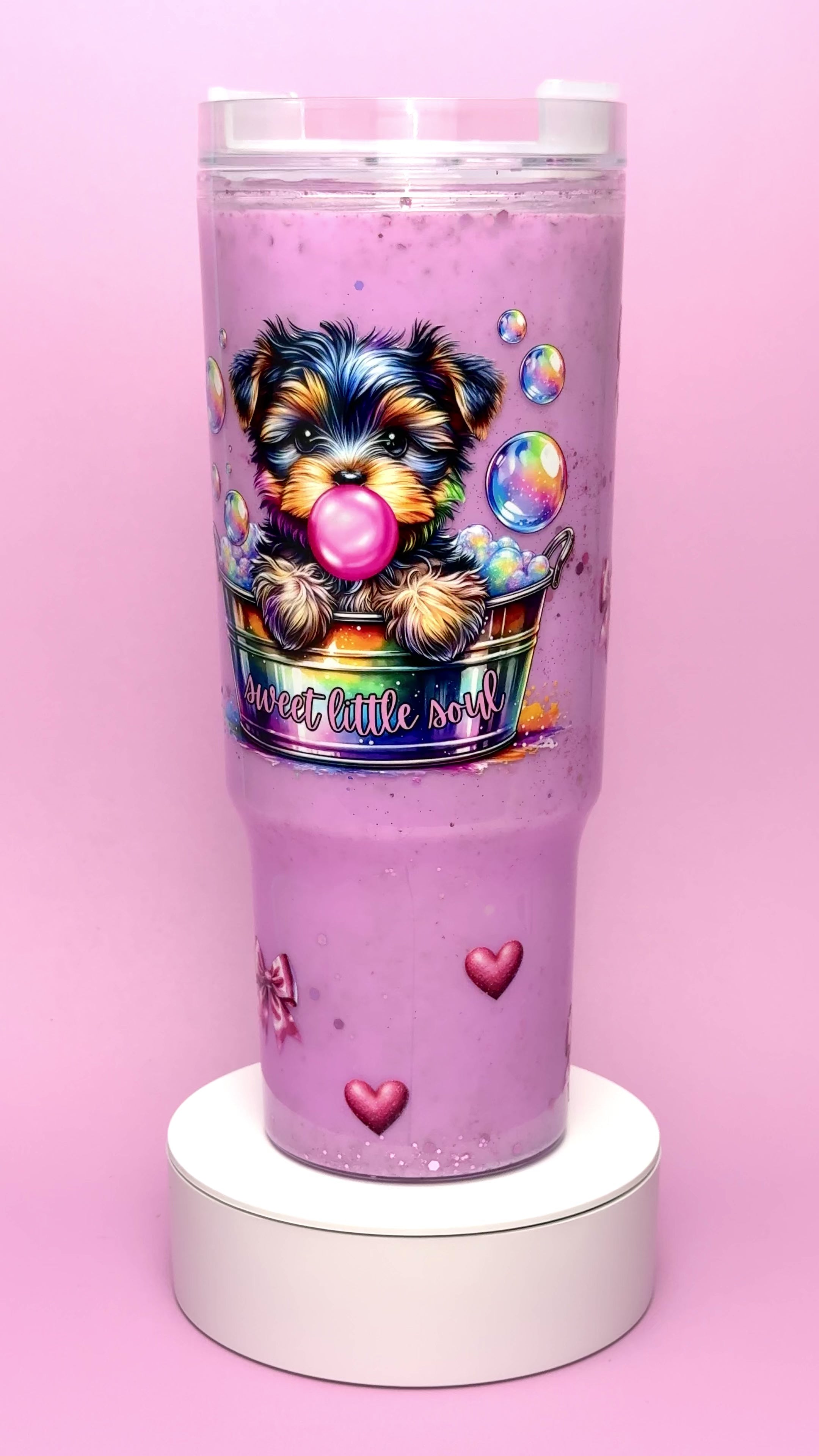 Sweet Dog Mama Gift Snow Globe Cup 40oz