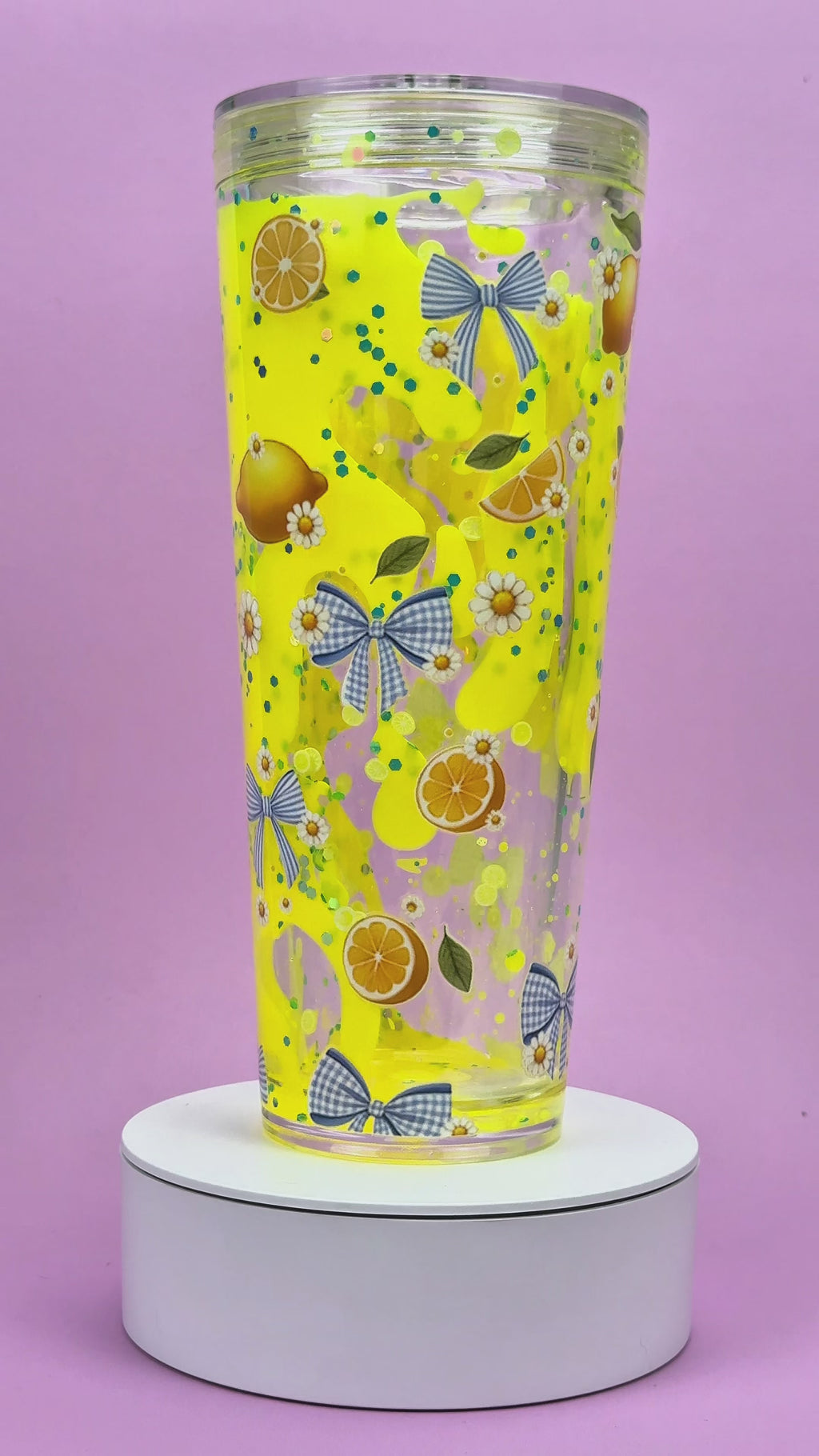 Lemon Lava Drip Snow Globe Cup 24oz Video