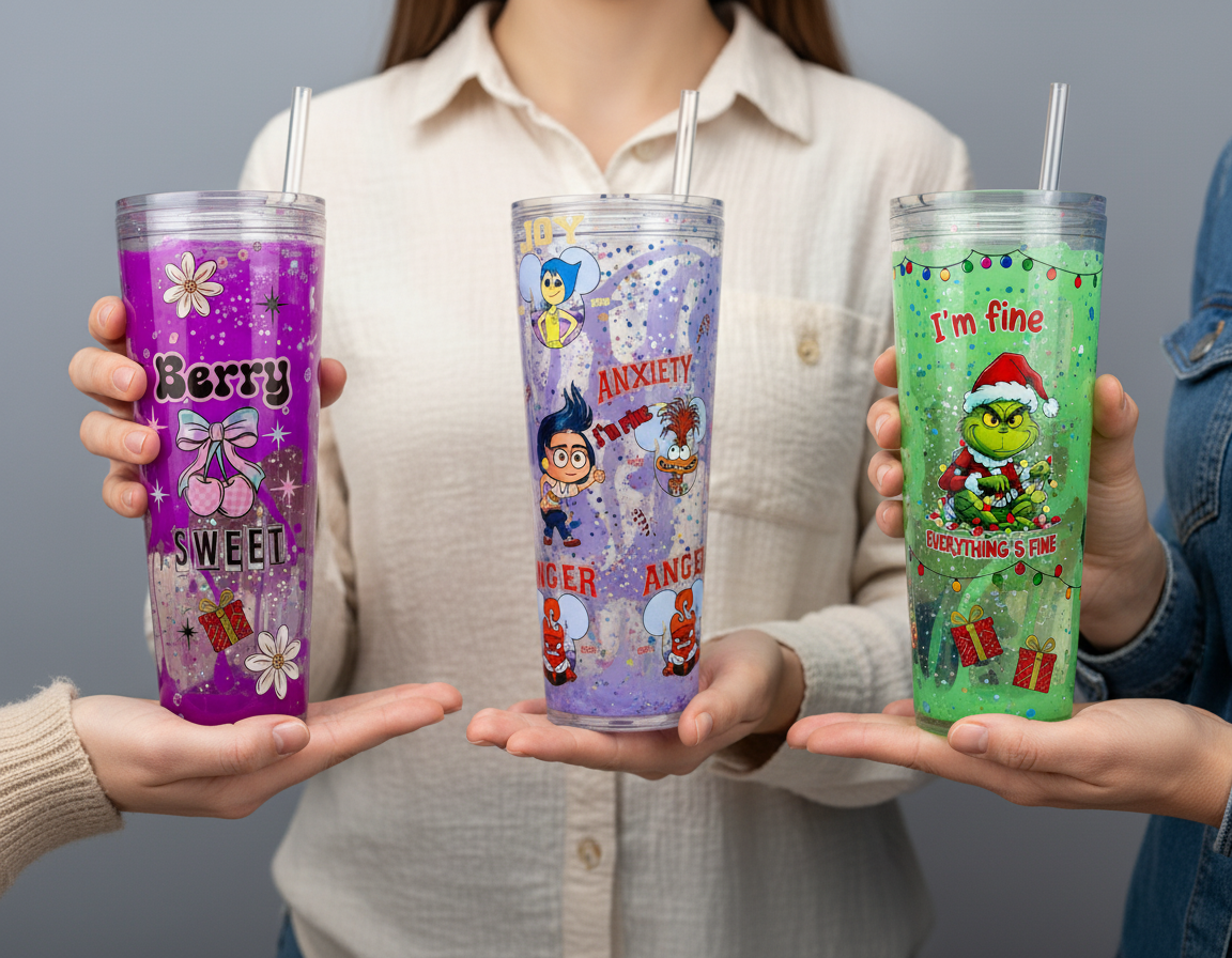 Snow Globe Tumbler 24oz